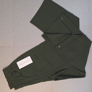 Athleta XS Trekkie Parachute Pants Aspen Olive